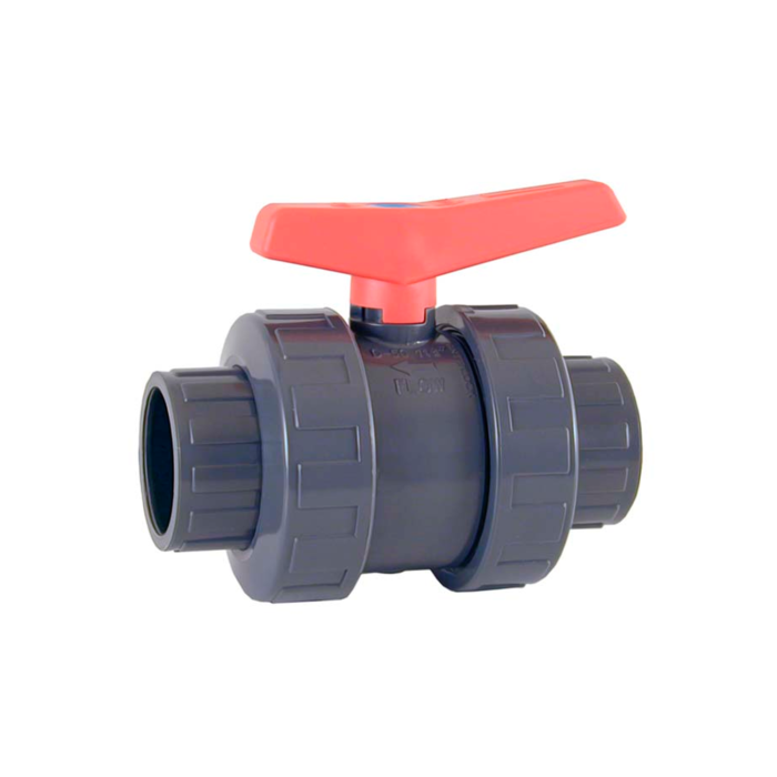 Válvula bola compacta 50MM mango rojo Cepex - Imagen 1