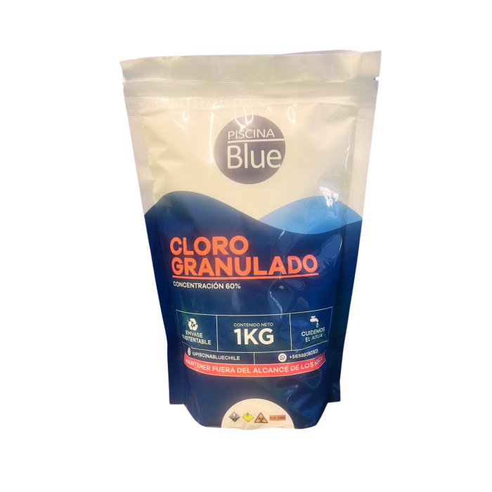 Cloro Granulado 1 KG Piscina Blue - Imagen 1