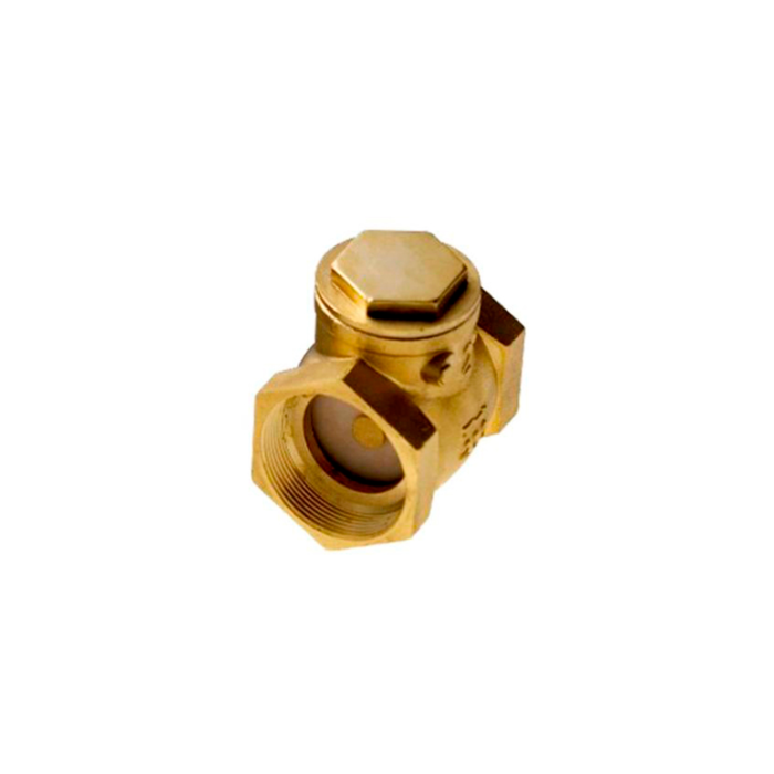 Válvula de Retención Horizontal Latón 3/4"  EDR Chapaleta - Imagen 1