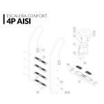 ESCALERA 4 PELDAÑOS ACERO INOXIDABLE VULCANO - Imagen 2