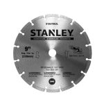 DISCO DIAMANTADO Segmentado 9'' Eje 5/8''-7/8'' STANLEY