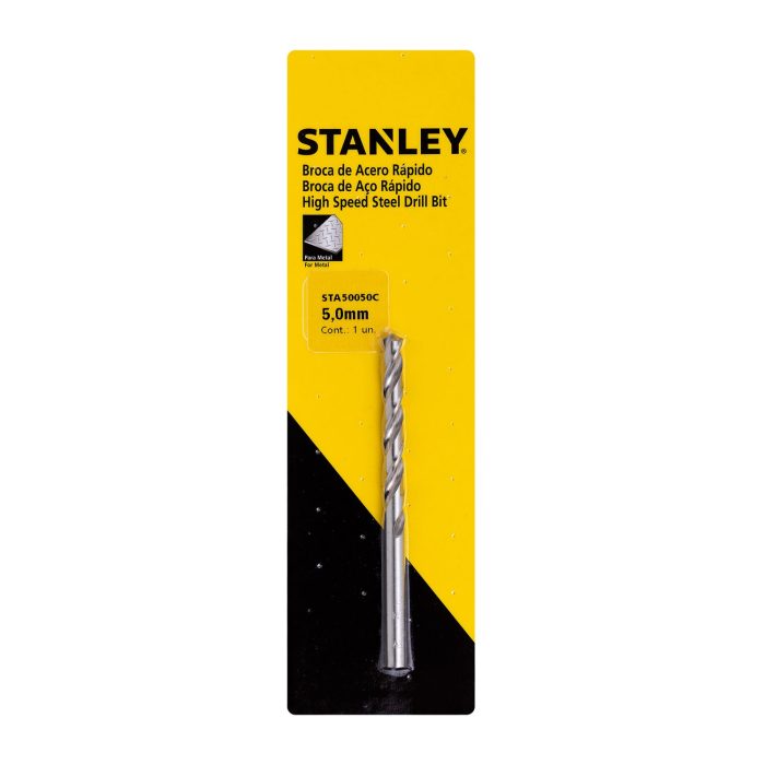 BROCA HSS 5,0x86mm 1xDisplay STANLEY - Imagen 1