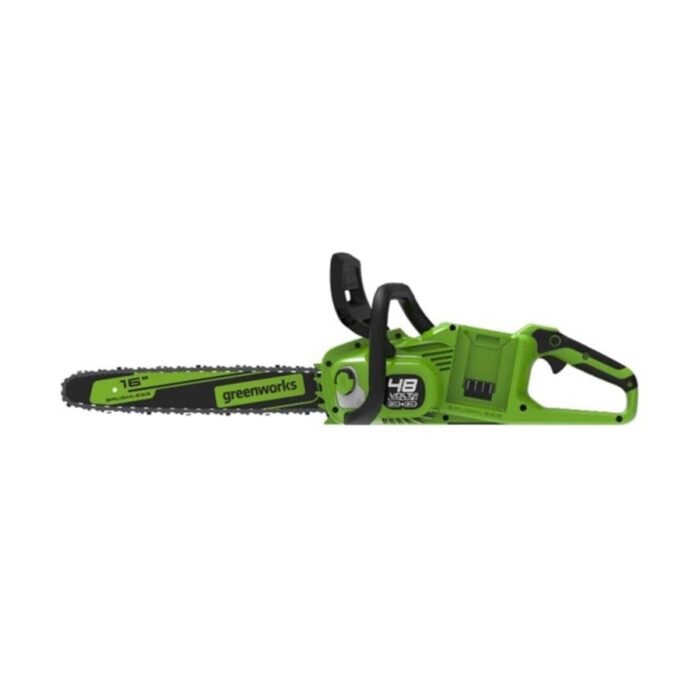 MOTOSIERRA A LITIO GREENWORKS 16", INCLUYE KIT CON 2 BATERIAS  1 CARGADOR DOBLE - Imagen 2