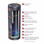 TERMO ELECTRICO DE PISO RHEEM 303 LITROS 380V - Imagen 6