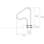 PASAMANOS VULCANO MOD. EXT/INT  P/ANCLAJE EN VEREDA - Imagen 2