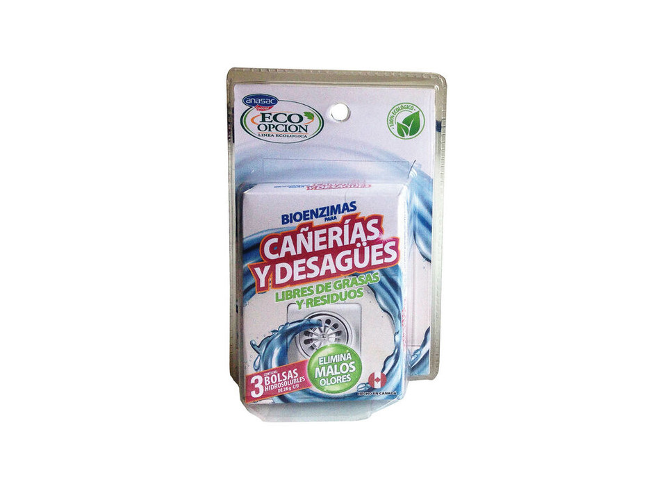BIOENZIMAS CAÑERIAS&DESAGUES ECO ANASAC (3 BOLSITAS) - Imagen 1