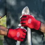 GUANTE PODA CUERO REFORZADOS DEDOS Y PALMA + SPANDEX TALLA M FELCO - Imagen 3