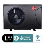 BOMBA DE CALOR PISCINA 14 KW INVERTER RHEEM 48 M3 CROSSWIND L