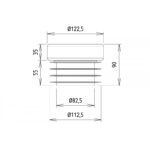 ADAPTADOR FLEXIBLE WC SALIDA 110MM CONCENTRICO HOFFENS - Imagen 2