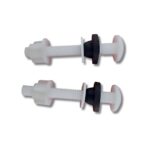 KIT - PERNOS PLASTICOS DE FIJACION ESTANQUE TAZA WC HOFFENS - Imagen 2