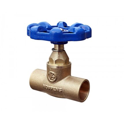 LLAVE PASO SOSO 1/2" LATÓN MANILLA AZUL PN16 HOFFENS